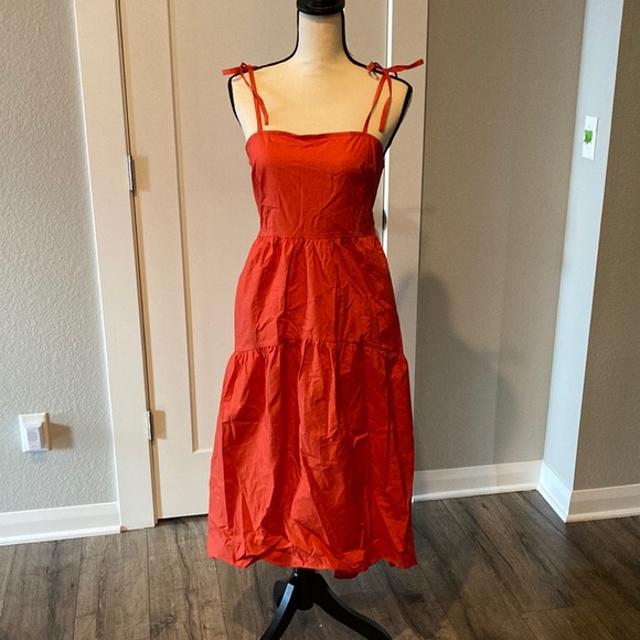 Who What Wear Red Strap Dress - Picture 1 of 3
